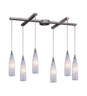 Lungo 6 Light Pendants in Satin Nickel 501 6SW