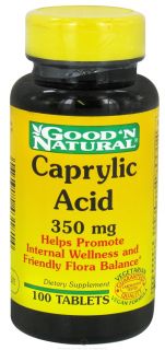 Good N Natural   Caprylic Acid 350 mg.   100 Tablets