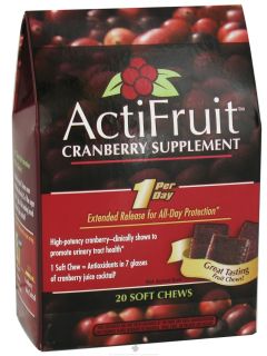 Enzymatic Therapy   ActiFruit Cranberry Supplement   20 Soft Chews