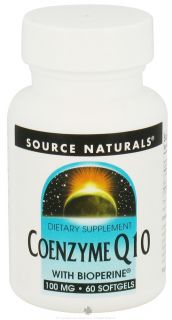 Source Naturals   Coenzyme Q10 with Bioperine 100 mg.   60 Softgels