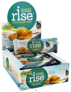Rise Foods   Rise Protein Bar Almonds Honey   2.1 oz. Formerly Boomi Bar