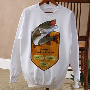 Personalized Fishing Sweatshirts   Fishermans Plaque