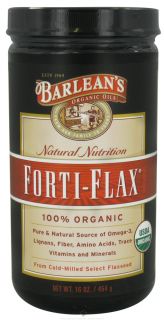 Barleans   Natural Nutrition Forti Flax 100% Organic   16 oz.