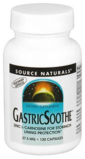 Source Naturals   GastricSoothe with Zinc L Carnosine Complex 37.5 mg.   120 Vegetarian Capsules