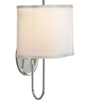 Barbara Barry Simple 1 Light Wall Sconces in Soft Silver BBL2017SS S