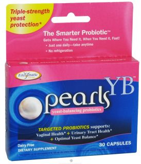 Enzymatic Therapy   Pearls YB Yeast Balancing Probiotic   30 Capsules