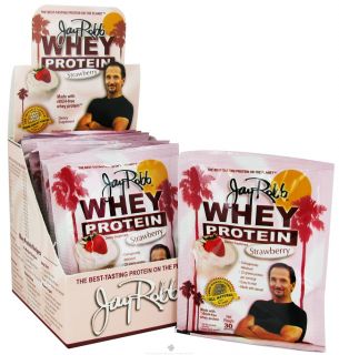 Jay Robb   Whey Protein Isolate Powder Strawberry   12 Packet(s)