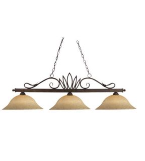 Players 3 Light Billiard Lights in Weathered Bronze 119 3 WB GM16