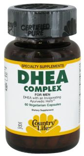 Country Life   DHEA Complex For Men   60 Vegetarian Capsules Formerly Biochem