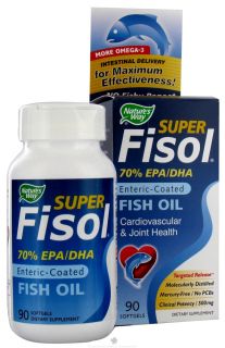 Natures Way   Super Fisol Fish Oil   90 Softgels