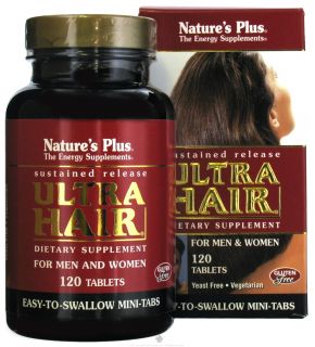 Natures Plus   Ultra Hair Sustained Release Mini Tabs   120 Tablets