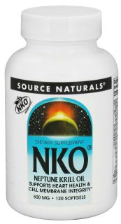Source Naturals   NKO Neptune Krill Oil 500 mg.   120 Softgels