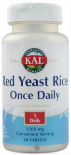 Kal   Red Yeast Rice Once Daily   30 Tablets