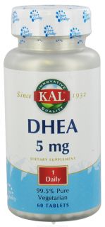 Kal   DHEA 5 mg.   60 Tablets