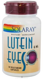 Solaray   Lutein Eyes 6 mg.   30 Vegetarian Capsules