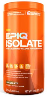 EPIQ   Isolate Rapid & Sustained Released Protein Isolate Chocolate   3 lbs.