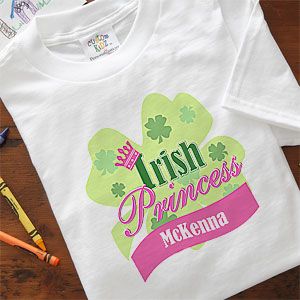 Girls Personalized T Shirts   Irish Princess