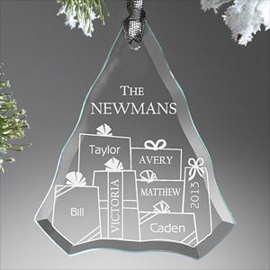 Personalized Christmas Ornaments   Presents Under The Christmas Tree