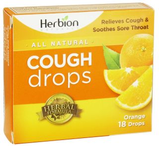 Herbion   All Natural Cough Drops Orange   18 Drops