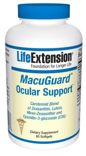 Life Extension   MacuGuard Ocular Support   60 Softgels