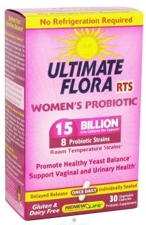 ReNew Life   Ultimate Flora RTS Womens Probiotic 15 Billion   30 Vegetarian Capsules