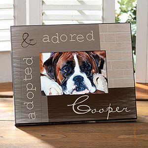 Personalized Pet Picture Frames   Adopted Pet