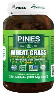 Pines   Wheat Grass Tabs 500 mg.   250 Tablets