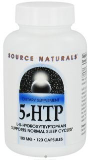 Source Naturals   5 HTP L 5 Hydroxytryptophan 100 mg.   120 Capsules