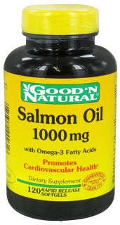 Good N Natural   Salmon Oil with Omega 3 Fatty Acids 1000 mg.   120 Softgels