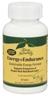EuroPharma   Terry Naturally Energy + Endurance Sustainable Energy Formula   60 Vegetarian Tablets