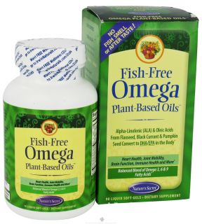 Natures Secret   Omega Plant Based Oils Fish Free   90 Softgels