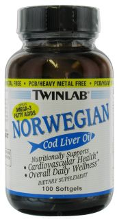 Twinlab   Norwegian Cod Liver Oil   100 Softgels