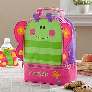 Girls Personalized Butterfly Lunch Bag