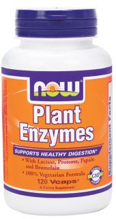 NOW Foods   Plant Enzymes   120 Vegetarian Capsules