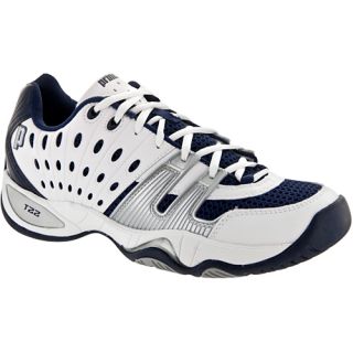 Prince T22 Prince Mens Tennis Shoes White/Navy/Silver