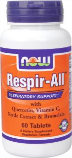 NOW Foods   Respir All Vegetarian   60 Tablets (formerly Allergy Support)/