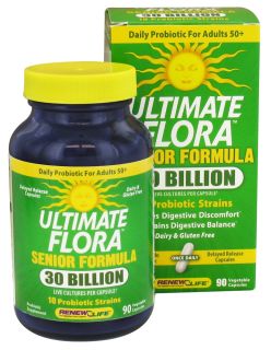 ReNew Life   Ultimate Flora Senior Formula 30 Billion   90 Vegetarian Capsules