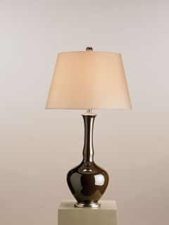 Leda 1 Light Table Lamps in Coffee/Silver 6486