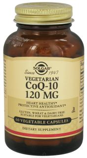 Solgar   CoQ 10 120 mg.   60 Vegetarian Capsules