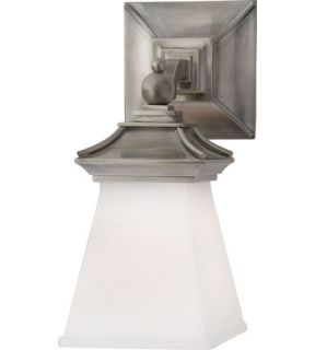 E.F. Chapman Chinoiserie 1 Light Bathroom Vanity Lights in Antique Nickel CHD1515AN WG