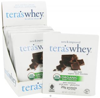 Teras Whey   Organic Grass Fed Whey Protein Packet Fair Trade Dark Chocolate   1 oz.