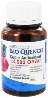 Biotivia   Bio Quench Super Anitoxidant   60 Vegetarian Capsules