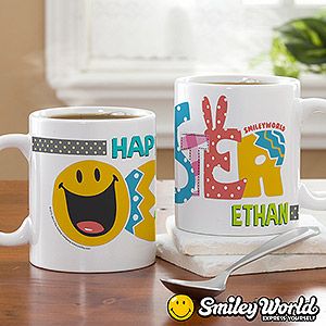 Personalized Smiley Face Easter Coffee Mug