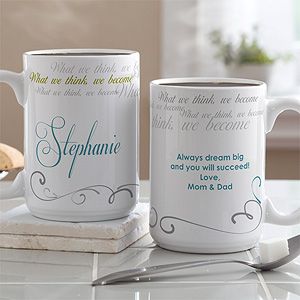 Personalized Large Coffee Mugs   Cup of Inspiration