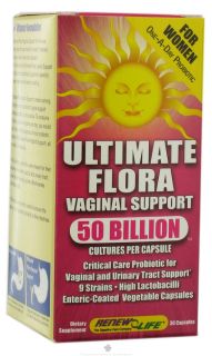 ReNew Life   Ultimate Flora Vaginal Support 50 Billion   30 Capsules