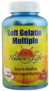 Natures Life   Soft Gelatin Multiple   120 Softgels