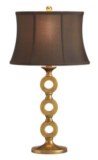 Bergamo 1 Light Table Lamps in Antique Brass 6152