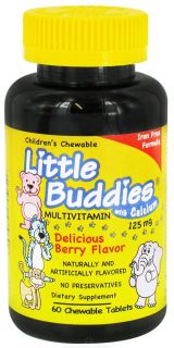 Good N Natural   Little Buddies Childrens Chewable Multi Vitamin with Calcium Delicious Berry Flavor   60 Chewable Tablets