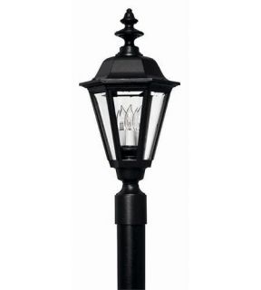 Manor House 1 Light Post Lights & Accessories in Black 1441BK