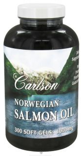 Carlson Labs   Norwegian Salmon Oil 1000 mg.   300 Softgels